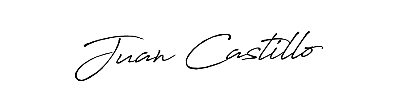 Design your own signature with our free online signature maker. With this signature software, you can create a handwritten (Antro_Vectra_Bolder) signature for name Juan Castillo. Juan Castillo signature style 7 images and pictures png