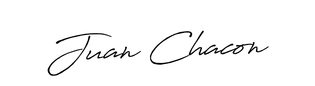 Make a beautiful signature design for name Juan Chacon. With this signature (Antro_Vectra_Bolder) style, you can create a handwritten signature for free. Juan Chacon signature style 7 images and pictures png