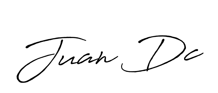 You should practise on your own different ways (Antro_Vectra_Bolder) to write your name (Juan Dc) in signature. don't let someone else do it for you. Juan Dc signature style 7 images and pictures png