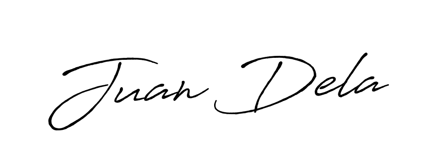 Also we have Juan Dela name is the best signature style. Create professional handwritten signature collection using Antro_Vectra_Bolder autograph style. Juan Dela signature style 7 images and pictures png