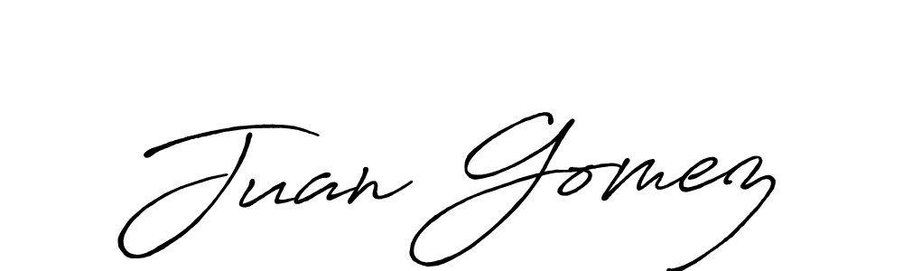 Make a beautiful signature design for name Juan Gomez. With this signature (Antro_Vectra_Bolder) style, you can create a handwritten signature for free. Juan Gomez signature style 7 images and pictures png