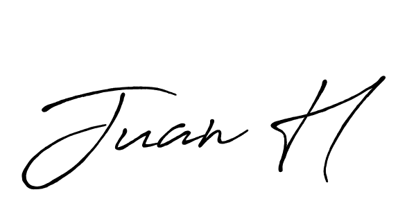 Also we have Juan H name is the best signature style. Create professional handwritten signature collection using Antro_Vectra_Bolder autograph style. Juan H signature style 7 images and pictures png