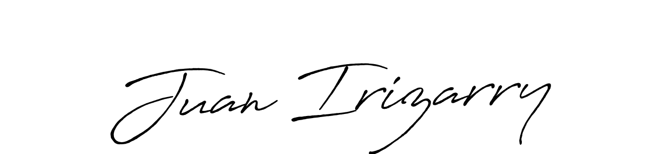 Similarly Antro_Vectra_Bolder is the best handwritten signature design. Signature creator online .You can use it as an online autograph creator for name Juan Irizarry. Juan Irizarry signature style 7 images and pictures png