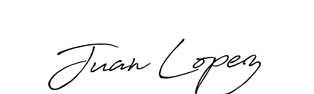 Design your own signature with our free online signature maker. With this signature software, you can create a handwritten (Antro_Vectra_Bolder) signature for name Juan Lopez. Juan Lopez signature style 7 images and pictures png