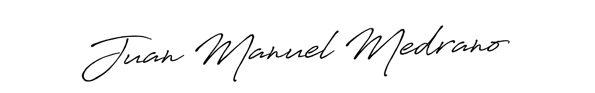 Juan Manuel Medrano stylish signature style. Best Handwritten Sign (Antro_Vectra_Bolder) for my name. Handwritten Signature Collection Ideas for my name Juan Manuel Medrano. Juan Manuel Medrano signature style 7 images and pictures png