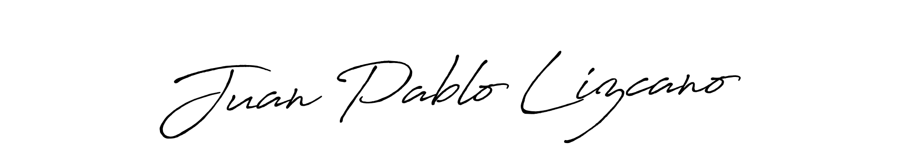 Juan Pablo Lizcano stylish signature style. Best Handwritten Sign (Antro_Vectra_Bolder) for my name. Handwritten Signature Collection Ideas for my name Juan Pablo Lizcano. Juan Pablo Lizcano signature style 7 images and pictures png