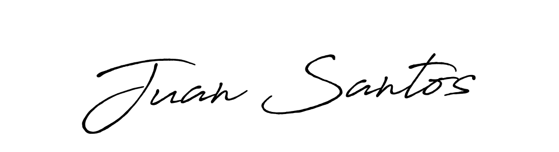 Juan Santos stylish signature style. Best Handwritten Sign (Antro_Vectra_Bolder) for my name. Handwritten Signature Collection Ideas for my name Juan Santos. Juan Santos signature style 7 images and pictures png