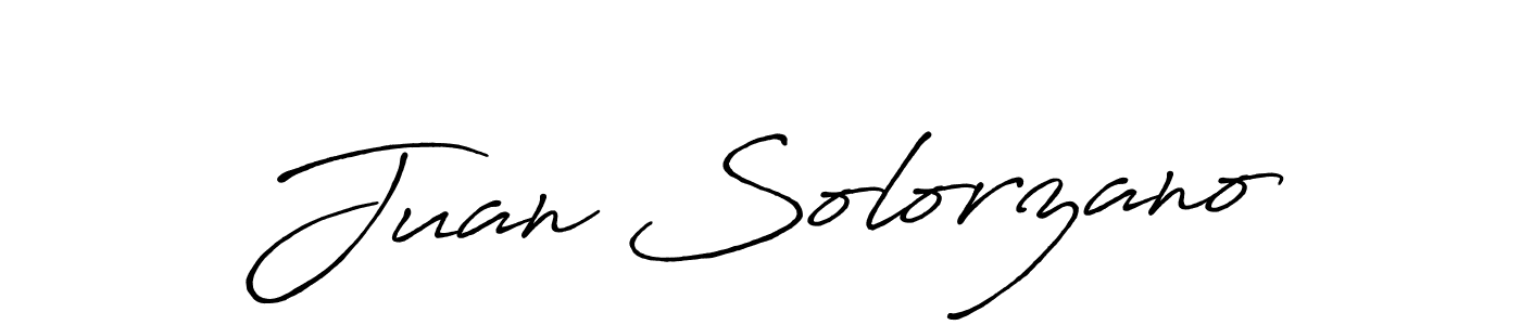 Make a beautiful signature design for name Juan Solorzano. With this signature (Antro_Vectra_Bolder) style, you can create a handwritten signature for free. Juan Solorzano signature style 7 images and pictures png