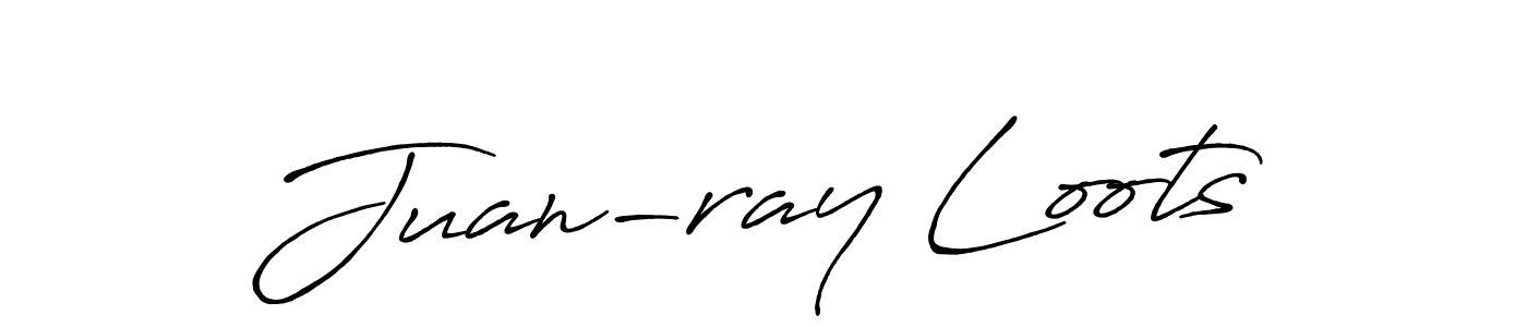 Juan-ray Loots stylish signature style. Best Handwritten Sign (Antro_Vectra_Bolder) for my name. Handwritten Signature Collection Ideas for my name Juan-ray Loots. Juan-ray Loots signature style 7 images and pictures png