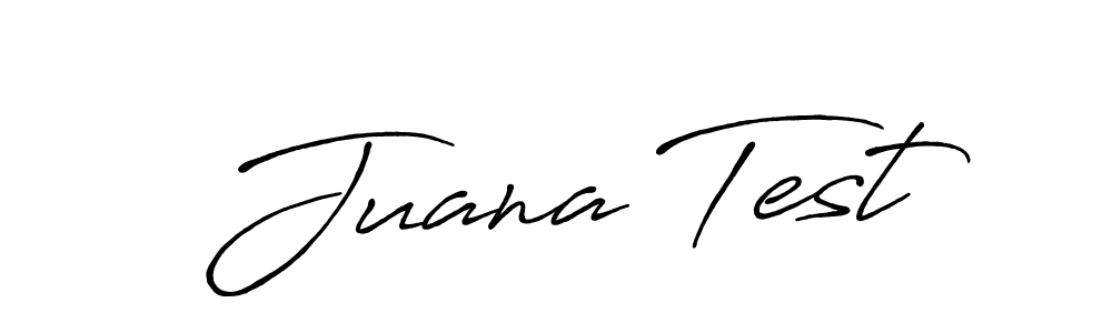 Antro_Vectra_Bolder is a professional signature style that is perfect for those who want to add a touch of class to their signature. It is also a great choice for those who want to make their signature more unique. Get Juana Test name to fancy signature for free. Juana Test signature style 7 images and pictures png