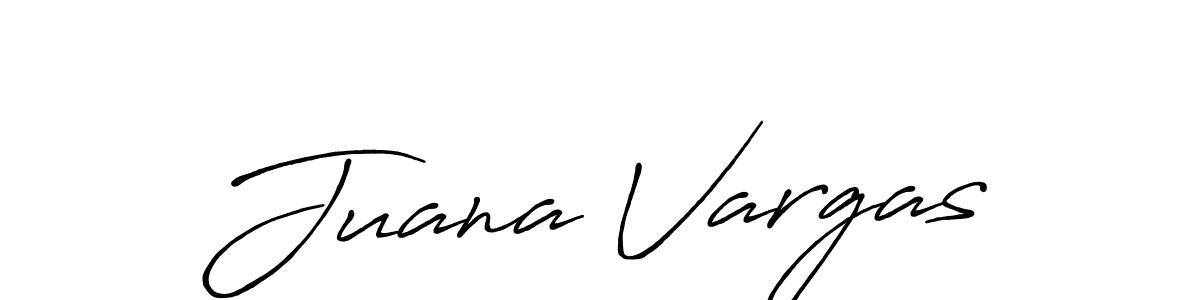 Design your own signature with our free online signature maker. With this signature software, you can create a handwritten (Antro_Vectra_Bolder) signature for name Juana Vargas. Juana Vargas signature style 7 images and pictures png