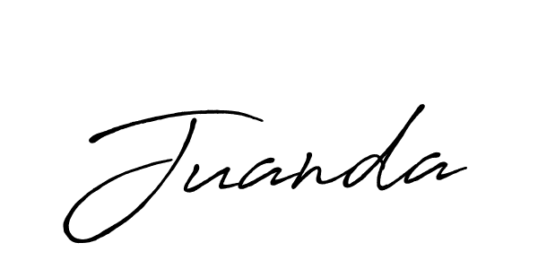 Make a beautiful signature design for name Juanda. With this signature (Antro_Vectra_Bolder) style, you can create a handwritten signature for free. Juanda signature style 7 images and pictures png