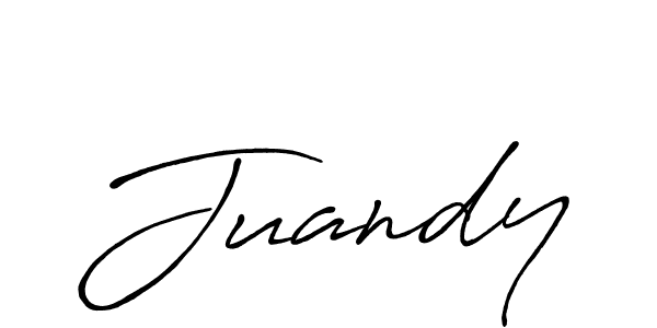 Use a signature maker to create a handwritten signature online. With this signature software, you can design (Antro_Vectra_Bolder) your own signature for name Juandy. Juandy signature style 7 images and pictures png