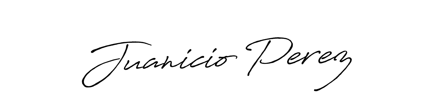 if you are searching for the best signature style for your name Juanicio Perez. so please give up your signature search. here we have designed multiple signature styles  using Antro_Vectra_Bolder. Juanicio Perez signature style 7 images and pictures png