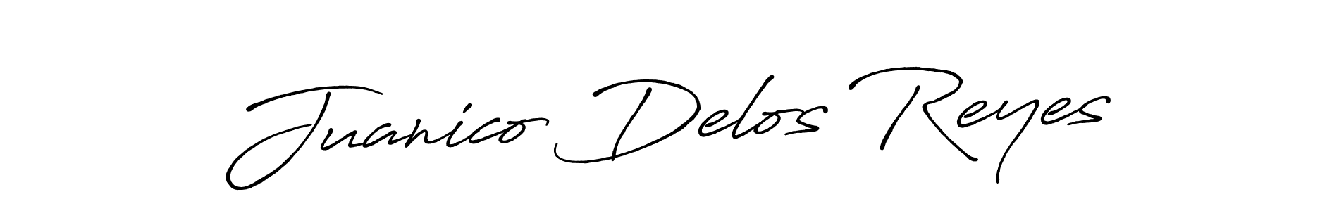 Design your own signature with our free online signature maker. With this signature software, you can create a handwritten (Antro_Vectra_Bolder) signature for name Juanico Delos Reyes. Juanico Delos Reyes signature style 7 images and pictures png