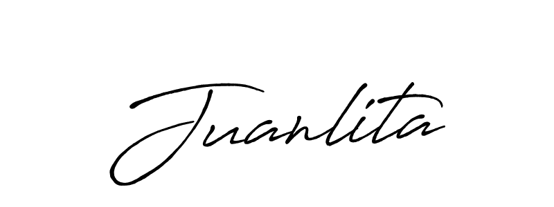 The best way (Antro_Vectra_Bolder) to make a short signature is to pick only two or three words in your name. The name Juanlita include a total of six letters. For converting this name. Juanlita signature style 7 images and pictures png
