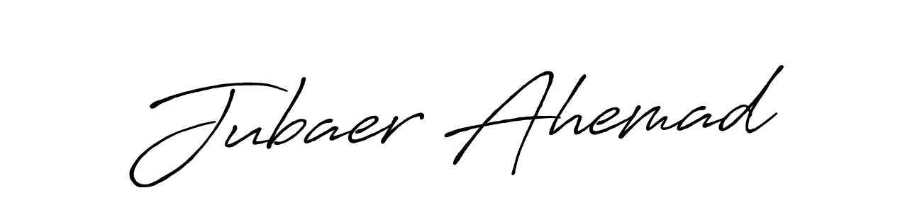 Antro_Vectra_Bolder is a professional signature style that is perfect for those who want to add a touch of class to their signature. It is also a great choice for those who want to make their signature more unique. Get Jubaer Ahemad name to fancy signature for free. Jubaer Ahemad signature style 7 images and pictures png