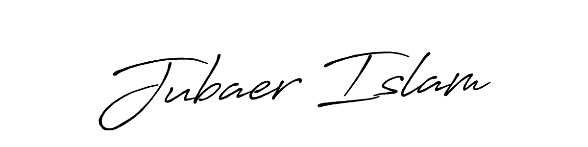Jubaer Islam stylish signature style. Best Handwritten Sign (Antro_Vectra_Bolder) for my name. Handwritten Signature Collection Ideas for my name Jubaer Islam. Jubaer Islam signature style 7 images and pictures png