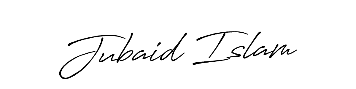 How to make Jubaid Islam signature? Antro_Vectra_Bolder is a professional autograph style. Create handwritten signature for Jubaid Islam name. Jubaid Islam signature style 7 images and pictures png