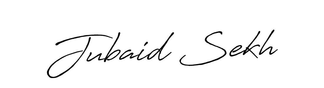 Design your own signature with our free online signature maker. With this signature software, you can create a handwritten (Antro_Vectra_Bolder) signature for name Jubaid Sekh. Jubaid Sekh signature style 7 images and pictures png