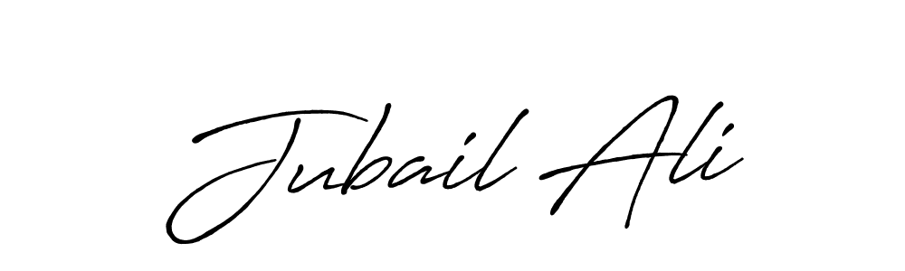 How to make Jubail Ali signature? Antro_Vectra_Bolder is a professional autograph style. Create handwritten signature for Jubail Ali name. Jubail Ali signature style 7 images and pictures png