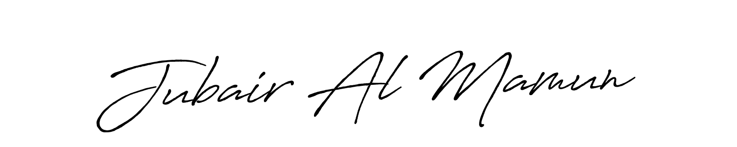 Also we have Jubair Al Mamun name is the best signature style. Create professional handwritten signature collection using Antro_Vectra_Bolder autograph style. Jubair Al Mamun signature style 7 images and pictures png