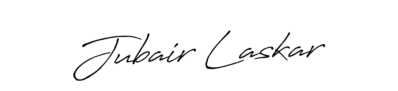 Jubair Laskar stylish signature style. Best Handwritten Sign (Antro_Vectra_Bolder) for my name. Handwritten Signature Collection Ideas for my name Jubair Laskar. Jubair Laskar signature style 7 images and pictures png