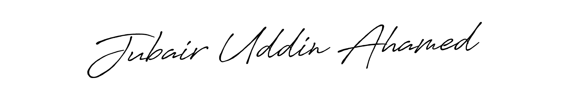 Also we have Jubair Uddin Ahamed name is the best signature style. Create professional handwritten signature collection using Antro_Vectra_Bolder autograph style. Jubair Uddin Ahamed signature style 7 images and pictures png