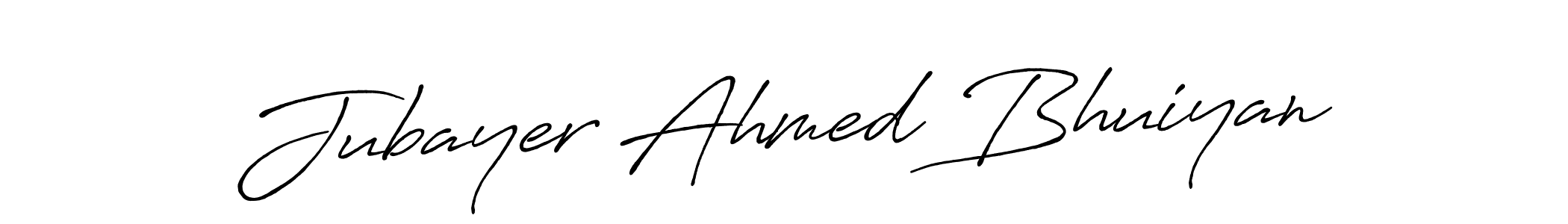 Antro_Vectra_Bolder is a professional signature style that is perfect for those who want to add a touch of class to their signature. It is also a great choice for those who want to make their signature more unique. Get Jubayer Ahmed Bhuiyan name to fancy signature for free. Jubayer Ahmed Bhuiyan signature style 7 images and pictures png
