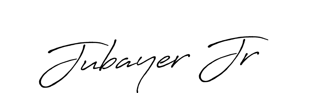 Make a beautiful signature design for name Jubayer Jr. With this signature (Antro_Vectra_Bolder) style, you can create a handwritten signature for free. Jubayer Jr signature style 7 images and pictures png