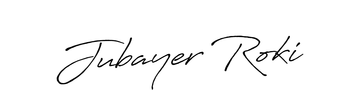 Jubayer Roki stylish signature style. Best Handwritten Sign (Antro_Vectra_Bolder) for my name. Handwritten Signature Collection Ideas for my name Jubayer Roki. Jubayer Roki signature style 7 images and pictures png