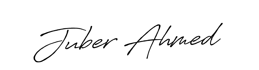 How to Draw Juber Ahmed signature style? Antro_Vectra_Bolder is a latest design signature styles for name Juber Ahmed. Juber Ahmed signature style 7 images and pictures png