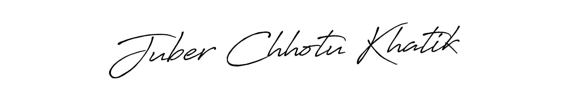 Similarly Antro_Vectra_Bolder is the best handwritten signature design. Signature creator online .You can use it as an online autograph creator for name Juber Chhotu Khatik. Juber Chhotu Khatik signature style 7 images and pictures png