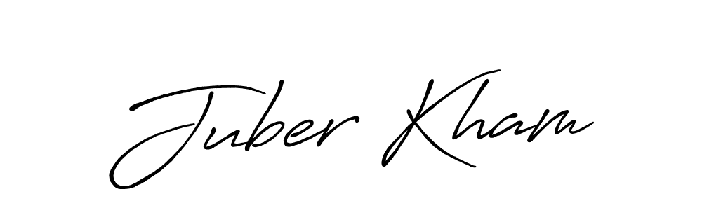 Also we have Juber Kham name is the best signature style. Create professional handwritten signature collection using Antro_Vectra_Bolder autograph style. Juber Kham signature style 7 images and pictures png