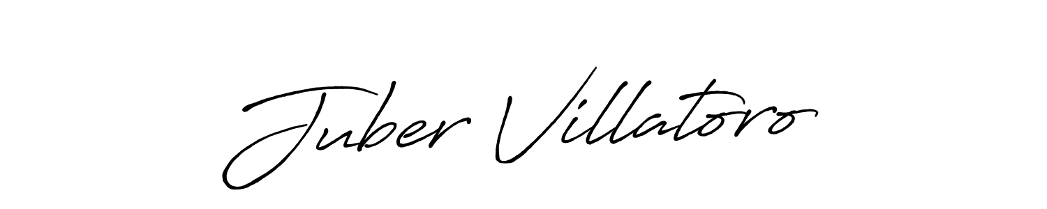 Juber Villatoro stylish signature style. Best Handwritten Sign (Antro_Vectra_Bolder) for my name. Handwritten Signature Collection Ideas for my name Juber Villatoro. Juber Villatoro signature style 7 images and pictures png