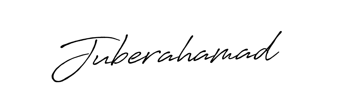 How to make Juberahamad name signature. Use Antro_Vectra_Bolder style for creating short signs online. This is the latest handwritten sign. Juberahamad signature style 7 images and pictures png