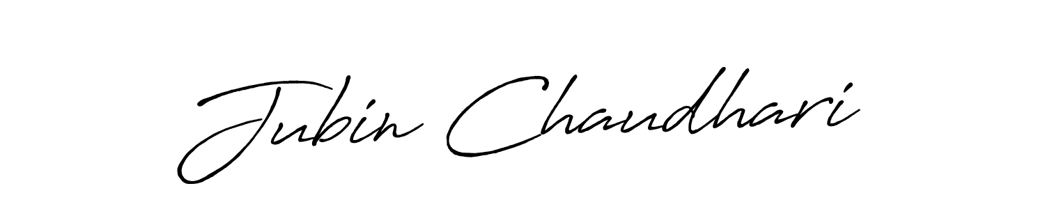 Use a signature maker to create a handwritten signature online. With this signature software, you can design (Antro_Vectra_Bolder) your own signature for name Jubin Chaudhari. Jubin Chaudhari signature style 7 images and pictures png
