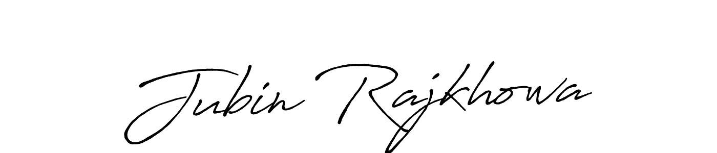 The best way (Antro_Vectra_Bolder) to make a short signature is to pick only two or three words in your name. The name Jubin Rajkhowa include a total of six letters. For converting this name. Jubin Rajkhowa signature style 7 images and pictures png