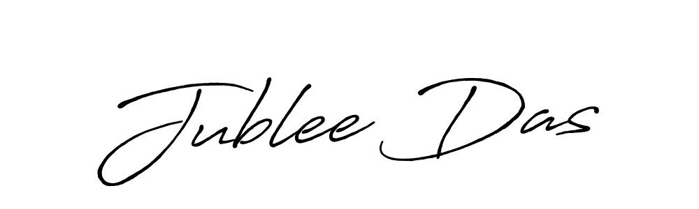 Create a beautiful signature design for name Jublee Das. With this signature (Antro_Vectra_Bolder) fonts, you can make a handwritten signature for free. Jublee Das signature style 7 images and pictures png