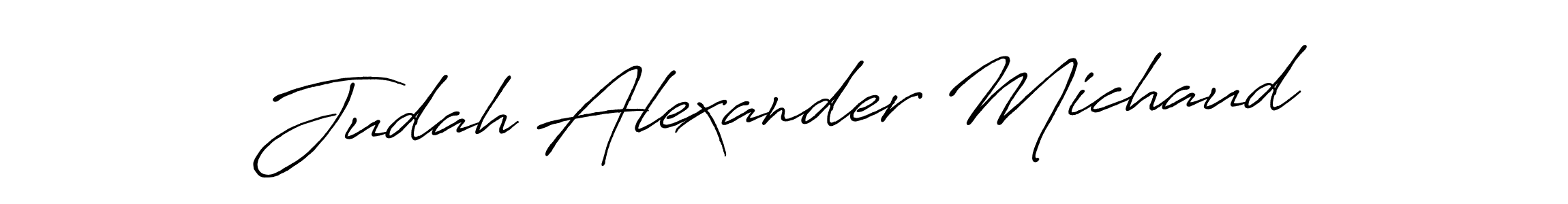 Similarly Antro_Vectra_Bolder is the best handwritten signature design. Signature creator online .You can use it as an online autograph creator for name Judah Alexander Michaud. Judah Alexander Michaud signature style 7 images and pictures png