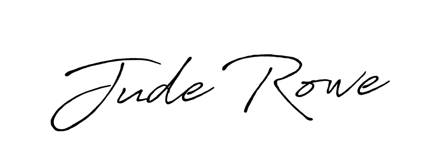 Make a beautiful signature design for name Jude Rowe. With this signature (Antro_Vectra_Bolder) style, you can create a handwritten signature for free. Jude Rowe signature style 7 images and pictures png