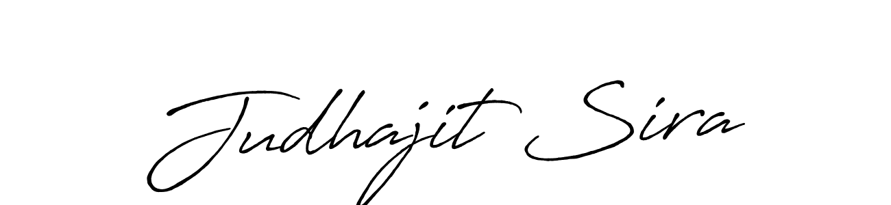 Make a beautiful signature design for name Judhajit Sira. With this signature (Antro_Vectra_Bolder) style, you can create a handwritten signature for free. Judhajit Sira signature style 7 images and pictures png