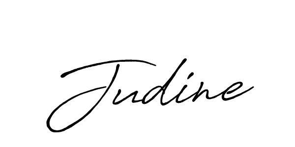 Use a signature maker to create a handwritten signature online. With this signature software, you can design (Antro_Vectra_Bolder) your own signature for name Judine. Judine signature style 7 images and pictures png