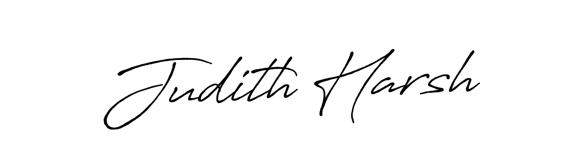 Create a beautiful signature design for name Judith Harsh. With this signature (Antro_Vectra_Bolder) fonts, you can make a handwritten signature for free. Judith Harsh signature style 7 images and pictures png