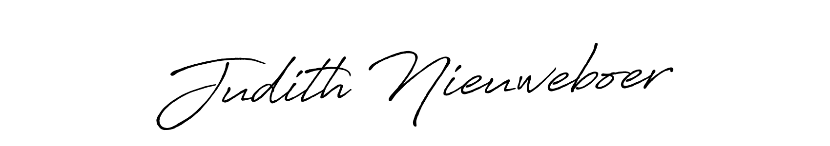 Make a beautiful signature design for name Judith Nieuweboer. With this signature (Antro_Vectra_Bolder) style, you can create a handwritten signature for free. Judith Nieuweboer signature style 7 images and pictures png