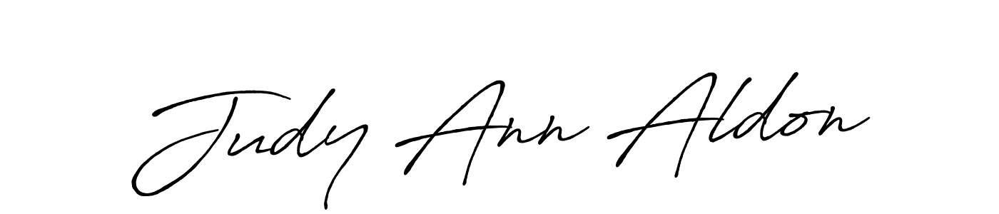 Also we have Judy Ann Aldon name is the best signature style. Create professional handwritten signature collection using Antro_Vectra_Bolder autograph style. Judy Ann Aldon signature style 7 images and pictures png