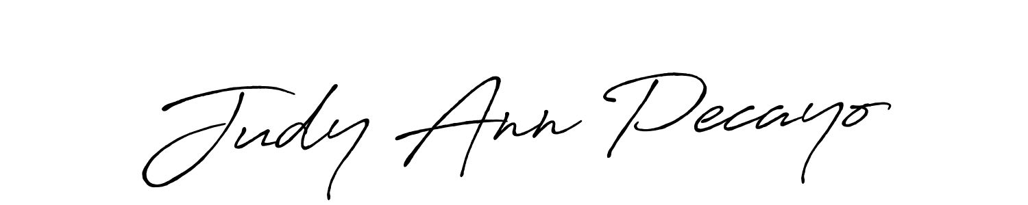 Similarly Antro_Vectra_Bolder is the best handwritten signature design. Signature creator online .You can use it as an online autograph creator for name Judy Ann Pecayo. Judy Ann Pecayo signature style 7 images and pictures png