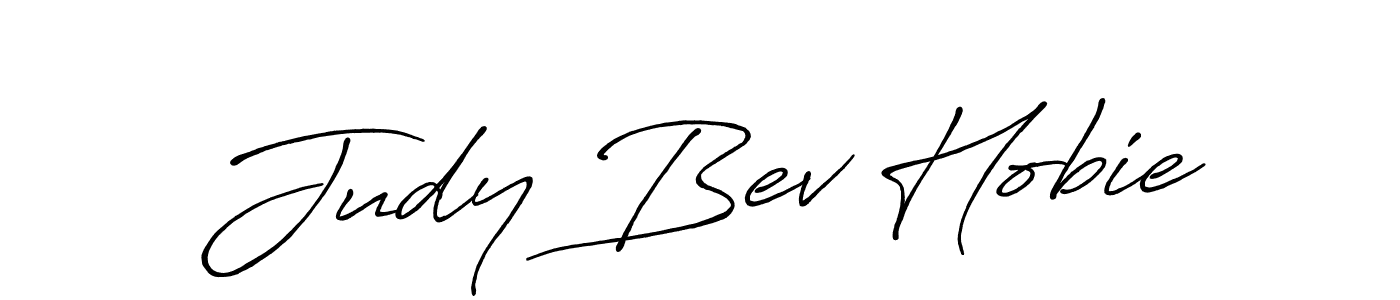 The best way (Antro_Vectra_Bolder) to make a short signature is to pick only two or three words in your name. The name Judy Bev Hobie include a total of six letters. For converting this name. Judy Bev Hobie signature style 7 images and pictures png