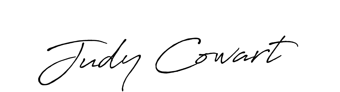 Judy Cowart stylish signature style. Best Handwritten Sign (Antro_Vectra_Bolder) for my name. Handwritten Signature Collection Ideas for my name Judy Cowart. Judy Cowart signature style 7 images and pictures png