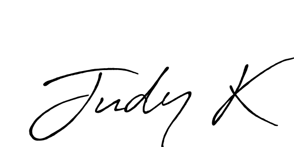 Antro_Vectra_Bolder is a professional signature style that is perfect for those who want to add a touch of class to their signature. It is also a great choice for those who want to make their signature more unique. Get Judy K name to fancy signature for free. Judy K signature style 7 images and pictures png